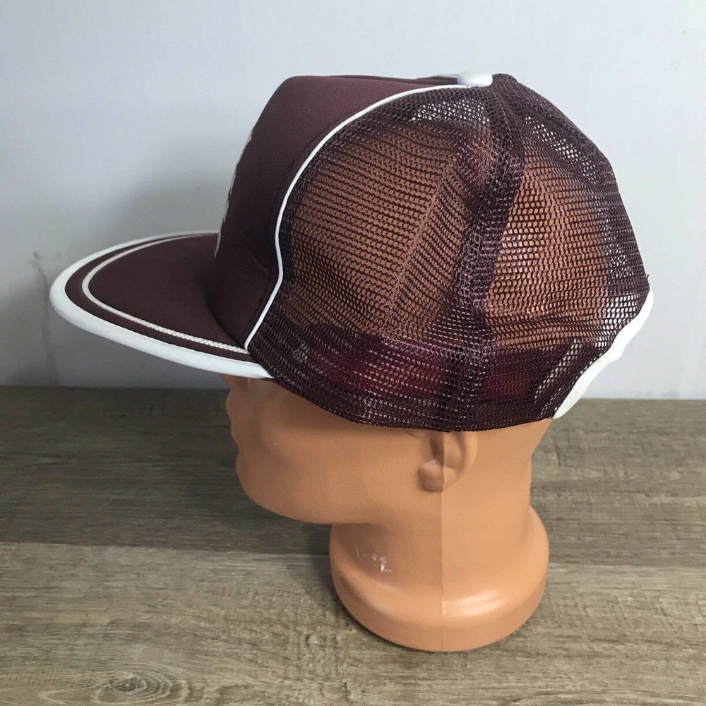 Vtg Duck Mountain Lodge Madge Lake Saskatchewan Canada Purple SnapBack Hat P1 - Picture 6 of 12